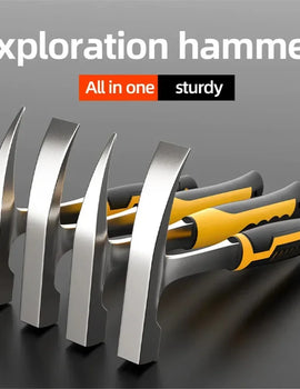 Professional Multifunctional Hand Tool Hammer Camping Hammer High Carbon Steel Geological Hammer Integrated Forging Claw