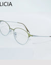 Retro Cat Eye Butterfly Eyewear Ultra Light Alloy Spectacle Optical Prescription Glasses Frames
