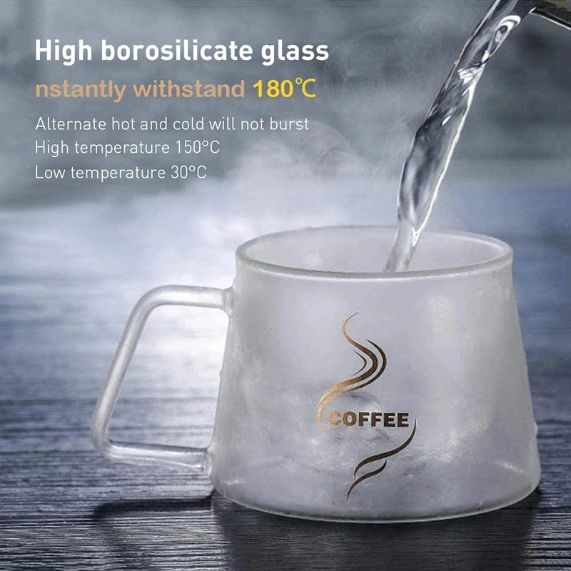 200ml Double Wall Glass Coffee Mug Heat-resistant Espresso Cup Thermo Insulated Cup For Latte Cappuccino Tea Drinkware Set