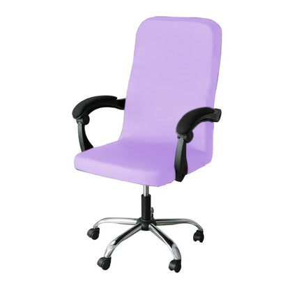 M/L Size Office Chair Covers Stretch Spandex Anti-dirty Computer Seat Chair Cover Removable Office Chair Slipcovers Solid Color