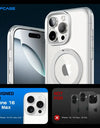 For iPhone 16 Pro Max Case with Camera Control Capture Button UB Mag Stand Series Slim Clear Magnetic MagSafe Phone Case