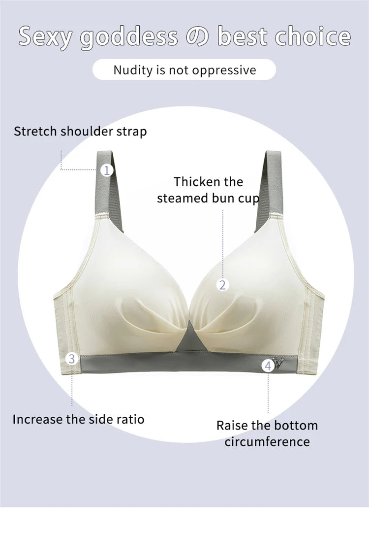 Women’s Fashion Lingerie Set – Comfortable Push-Up Bra & Antibacterial Panties