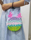 Cute Bag Pops Finger Toys Its Reliver Stress Toy Rainbow Push Bubble Popp Antistress Sensory Toy Cartoon Kawaii Pop Toys
