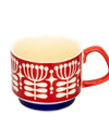 Japanese Flower Coffee Mug Set Retro Ceramic Milk Oats Mug Office Water Handgrip Cup Kitchen Party Drinkware Set 300ml