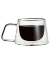 200ml Double Wall Glass Coffee Cups Espresso Clear Insulated Tea Mugs Heat Resistant Handle Mug For Latte Cappuccino