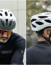 Cycling Helmet With Goggles Visor Brim Adults Safety Riding Bike Helmet Breathable Ultralight MTB Road Bicycle Helmet
