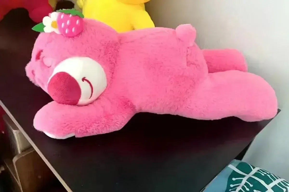 Disney Toy Story Lotso Cute Bear Strawberry Sofa Plush Pillow Stuffed Toys  Girls Friends Festivals Birthday Gift