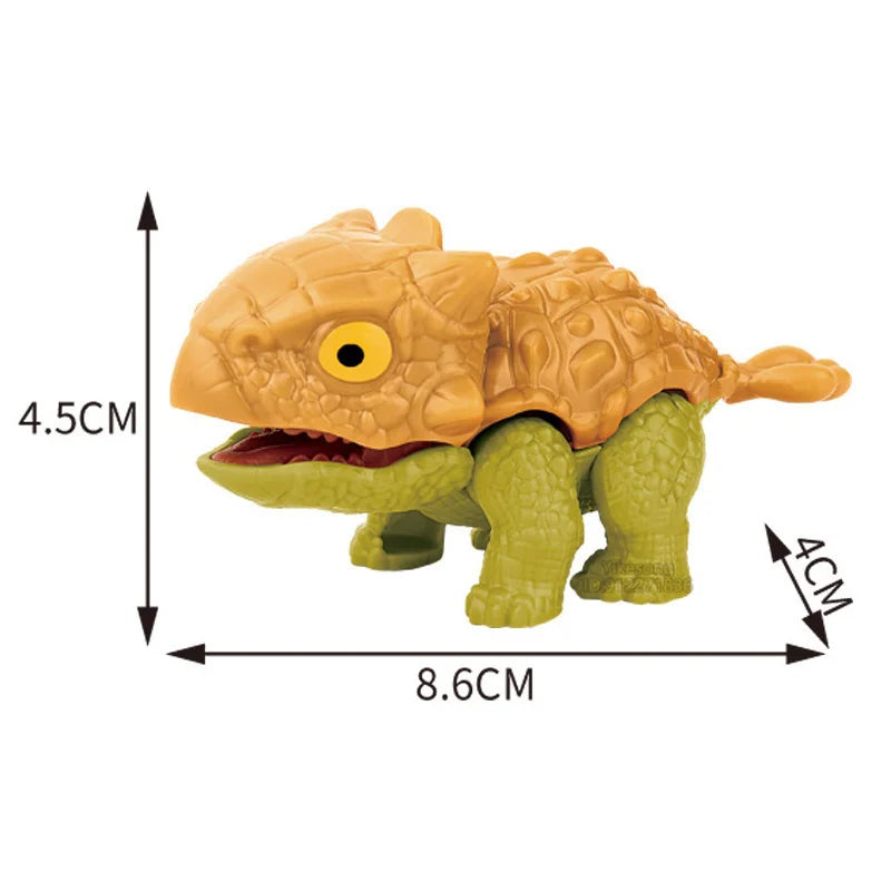 Finger Dinosaur Figure Jurassic Model Dino Park Egg Toy for Children Biting Hand Fidget Tricky Pteranodon Mosasaurus Joints Gift