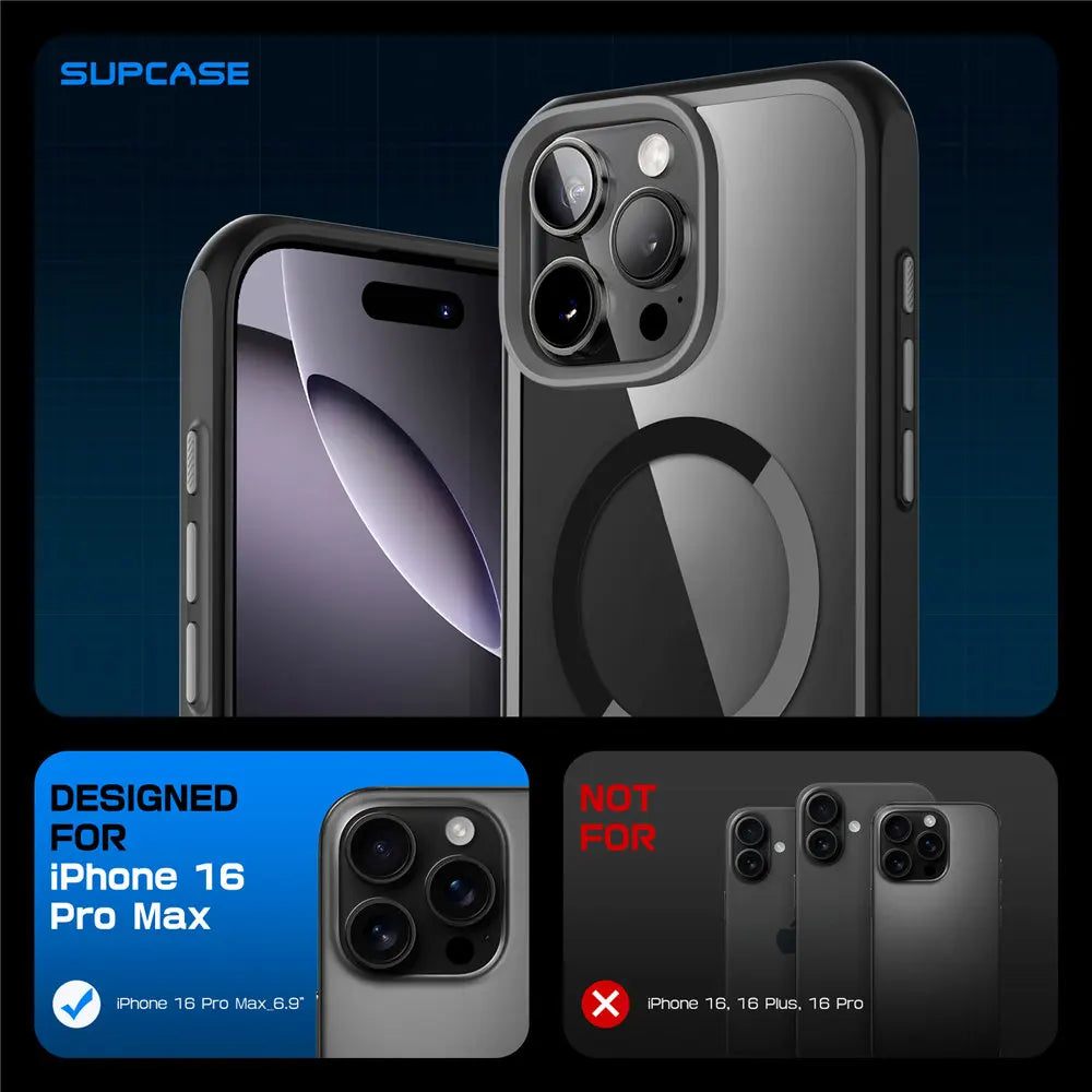 For iPhone 16 Pro Max Case with Camera Control Capture Button UB Mag Slim Shockproof  MagSafe Phone Case Cover