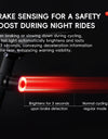 Smart Brake Sensing Bike Taillight IPX6 Waterproof Type-C Synchronized Bicycle Rear Light MTB Road Cycling Tail Light