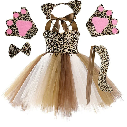 Animal Cosplay Tutu Dress with Accessories Party Costume