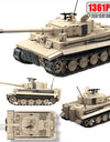 Tiger I Heavy Tank WW2 Military Tanks Army Weapons Soldiers Bricks s Building Blocks KV-2 Panther Toys  Gift 100233