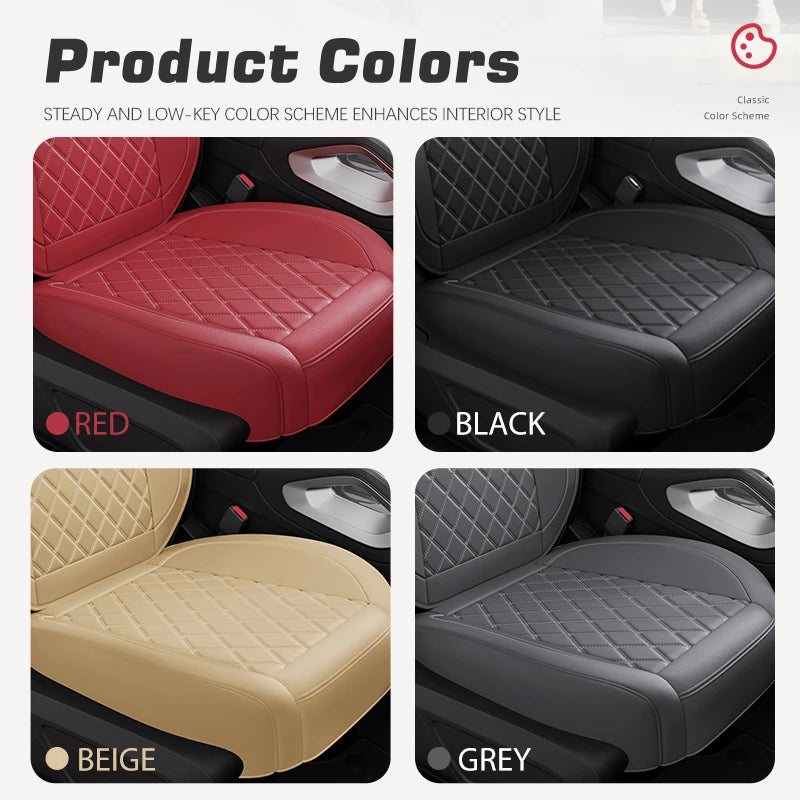 Car Seat Cover Breathable PU Leather Front Cars Seat Cushion Anti Slip Anti Scratch Seat Universal Car Pad Mat Auto Accessories
