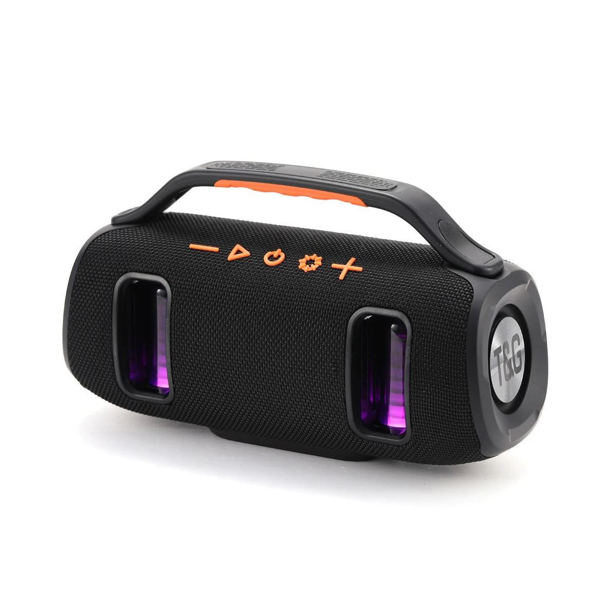 TG-694 Wireless Bluetooth High Quality Stereo Bass Waterproof BT Speaker LED RGB Light Portable  Fabric Active Speaker FM Radio