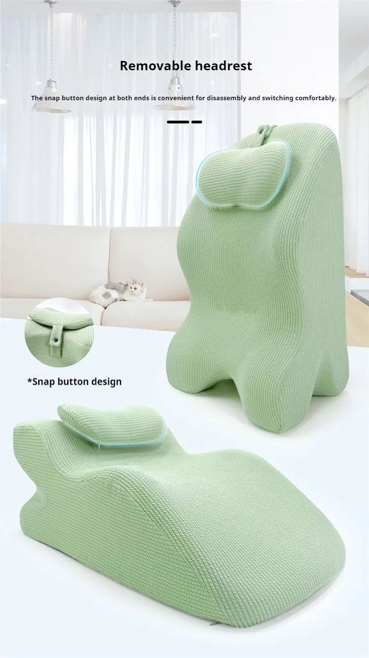 Face Down Pillow Home Massage Pillow Comfortable Ergonomic Bed Wedge Support Pillow Cushion with Neck Support for Sleeping