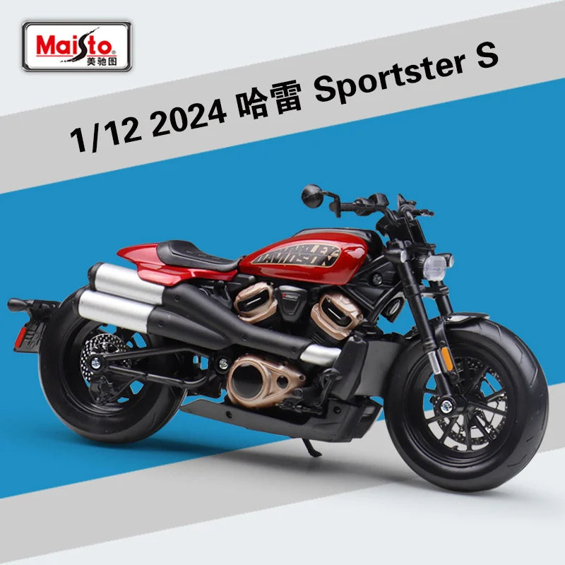 Diecast Harley Sportster S 1250S 2024 Motorcycle Model 1 to 12 Scale