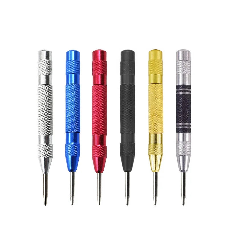 Automatic Centre Punch General Woodworking Metal Drill Adjustable Spring Loaded Automatic Punch Hand Tools for Metal Wood Glass