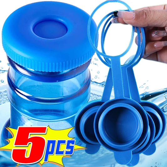 55mm Replacement Water Bottle Lid Food Grade Silicone Water Bottles Covers Drinking Bucket Sealed Leak Proof Plugs Accessories