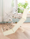 Cute Long Umbrella for Women Windproof Korean Style Transparent Umbrella for Rain Travel Fashion Cat Umbrellas