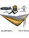 Portable Large Hammock 300x200cm Beach Hanging Bed for Camping Gear outdoor Swings Nylon Parachute Double Person Travel