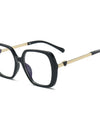 Big Size Woman Eyeglasses Ultra light TR90 White Eyewear Square Full Frame Optical Prescription Frames