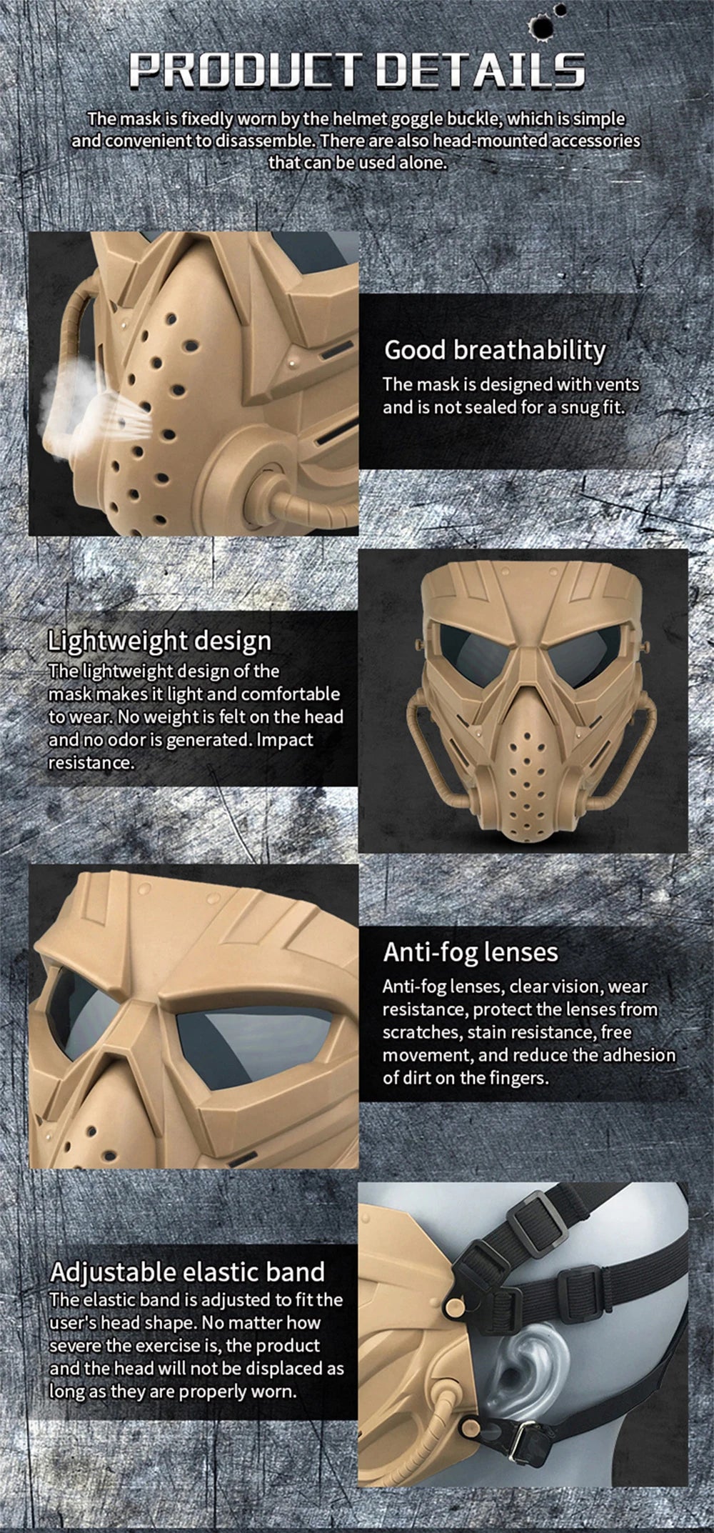 Airsoft Masks Defensive PC Lens Skull Mask Outdoor Shooting Mouth Mask Hunting Tactical Paintball Protection Face Mask