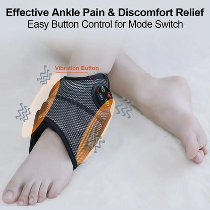 Electric Heated Ankle Support Wrap Warmer Temperature Adjustable Ankle Brace Protector for Ankle Injuries Pain Relief