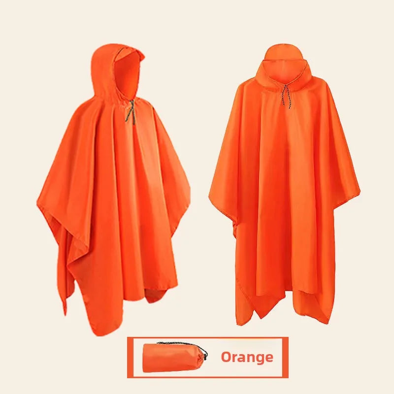Tactical Waterproof Rain Poncho for Camping Hiking Cycling and Fishing