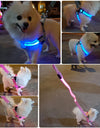 Adjustable LED Dog Harness No Pull Small Medium Glowing Nylon Breast-Band Night Safety