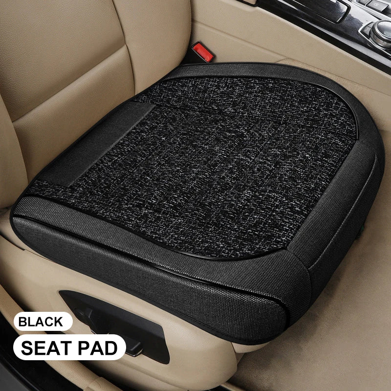 3D Linen Car Seat Covers Universal Leather Car Seat Cushion Full Surrounded Car Seat Pads Breathable Auto Chair Pads Protector