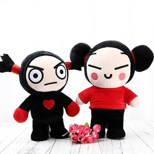 Kawaii Pucca Garu Plush Toy 30 cm Soft Stuffed Doll Pillow