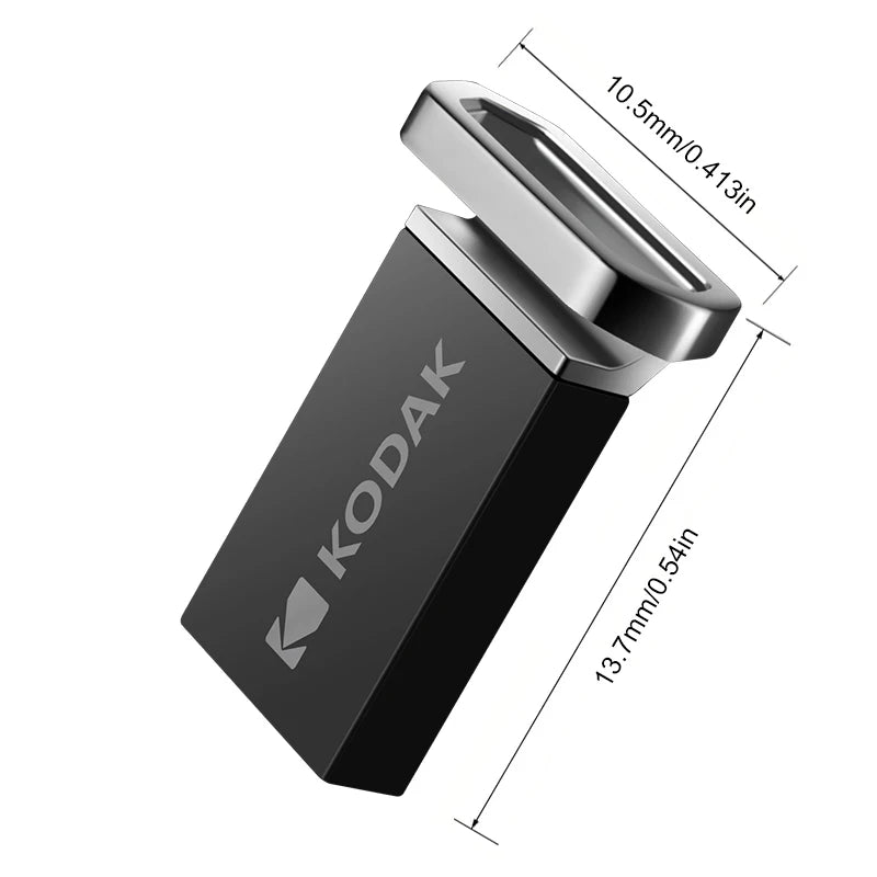 KODAK USB3.2 Flash Drive K113 Metal Pendrives High Speed 140MB/s 32GB 64GB 128GB MINI Key Pen Drive for Car Laptop