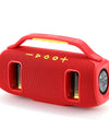 TG-694 Wireless Bluetooth High Quality Stereo Bass Waterproof BT Speaker LED RGB Light Portable  Fabric Active Speaker FM Radio