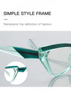 Optical Prescription Computer Blue Blocking Eyeglasses Anti-Blue Light Cat-Eye Frames Customizable Reading Women