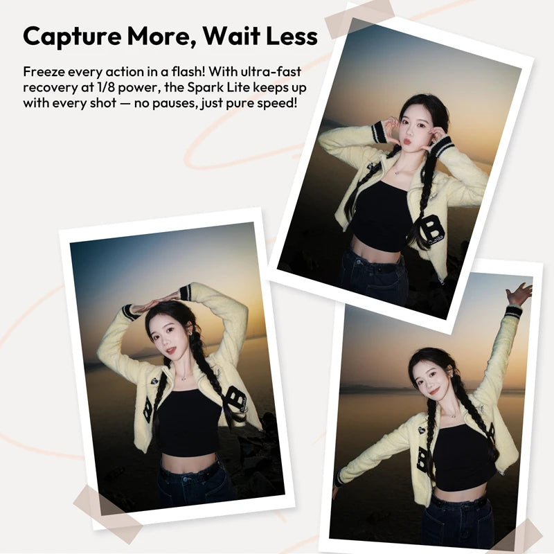 SL02 Spark Lite Camera Flash – Mini Portable 6500K TTL & HSS Photography & Video Light for Sony, Canon, Nikon, Panasonic