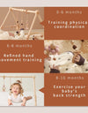 1 Set Of Wooden Baby Gym Newborn Activity Fitness Stand  Baby Pendant Crib Decoration Baby Accessories Rattle Toy Gifts For Baby
