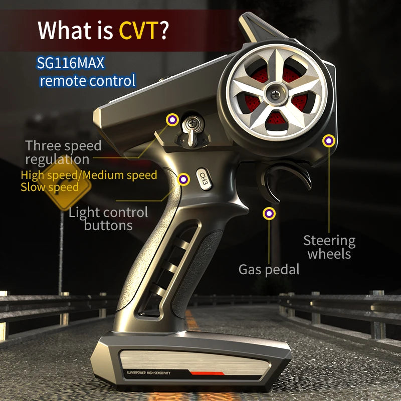 ZLL SG116 MAX/PRO 1:16 High Speed Drift Racing 80KM/H Or 40KM/H Brushless Motor 4WD RC Car Off Road Car Toys