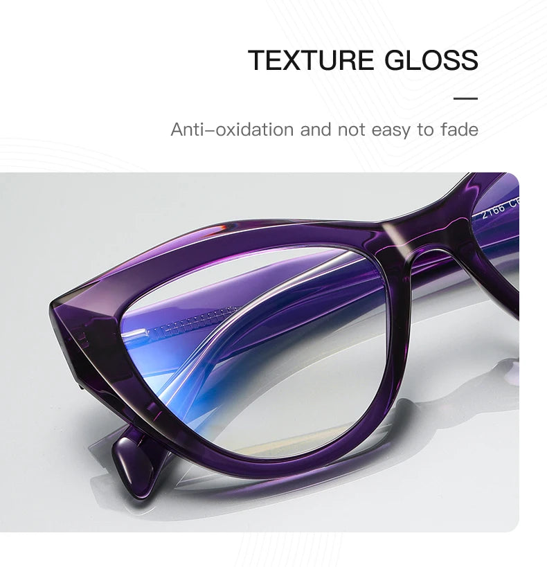 HONGMEI Unique Design Myopia Prescription Glasses Women Cat Eye Hyperopia Reading Anti Blue Light Optical Eyeglasses Frame2166