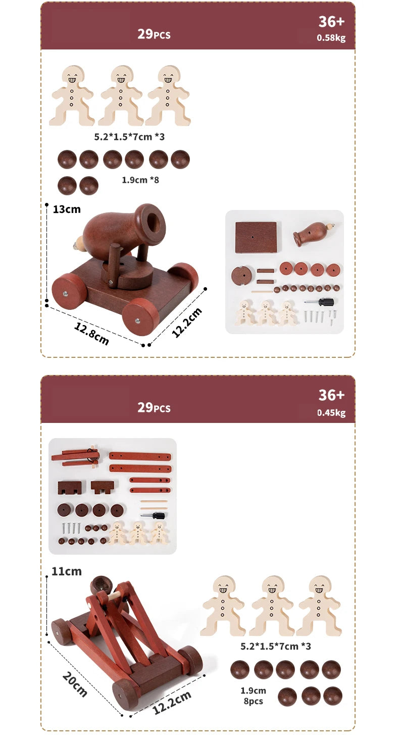 Wooden DIY Vehicle Assembly Toy Set