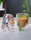 1/2/4PCS Double Wall Clear Glass Coffee Mugs Double Insulated Glass Cup For Hot Cold Beverages Cappuccino Espresso Cup