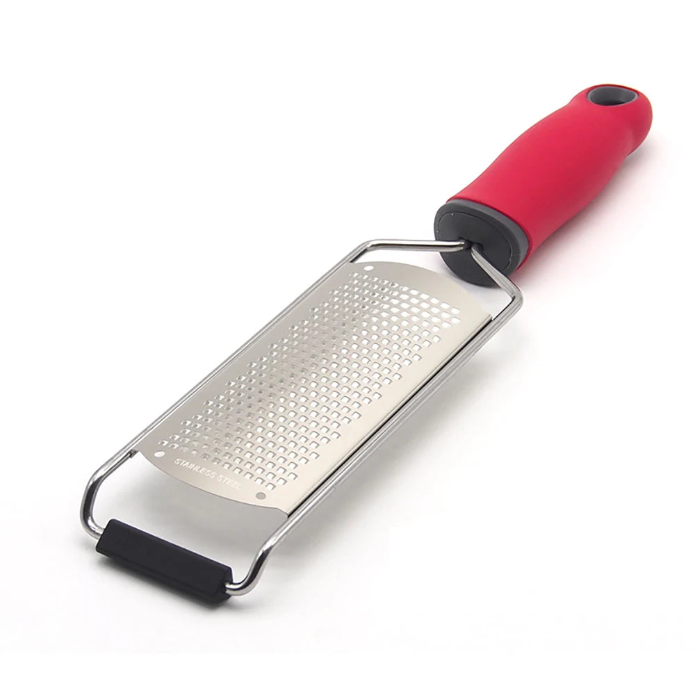 304 Stainless Steel Cheese Shaver Manual Lemon Garlic Grater with Long Handle Vegetable Slicer Kitchen Tool Mill Cheese Grater
