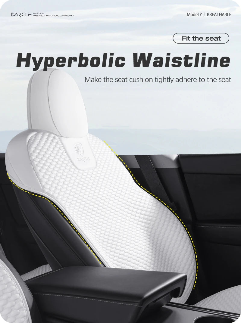 For Tesla Model 3 Model Y 2024 2025 Car Seat Cover Ice Silk Seat Cushion For M3 MY 2023 2022 Summer Seat Cover Juniper Highland