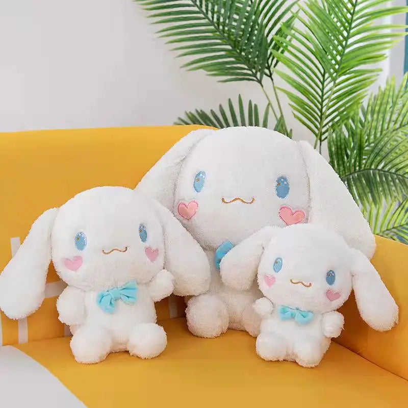 25-55CM Sanrio Kawaii Cinnamoroll Plush Toys Pillow Stuffed Animal Dog Cute Soft Doll Birthday Cartoon Anime Kids Christmas Toys