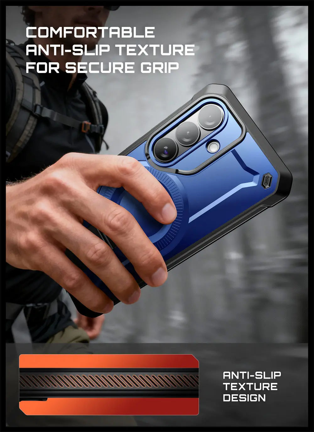 Rugged Magnetic Phone Case with Kickstand Screen Protector and Belt Clip for Samsung Galaxy S26