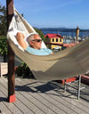 Cotton Hammock Brazilian Double Hammock Hiking Camping Soft Comfortable Fabric Canvas Hammock for Patio Porch Garden Backyard