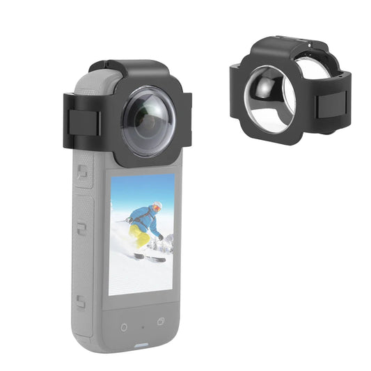 Protective Lens Cover with Cold Shoe Mount for Insta360 X3 Camera