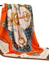 Scarves For Women Print Silk Satin Head Scarf Female Luxury Brand Square Shawl Large Hijab Scarfs
