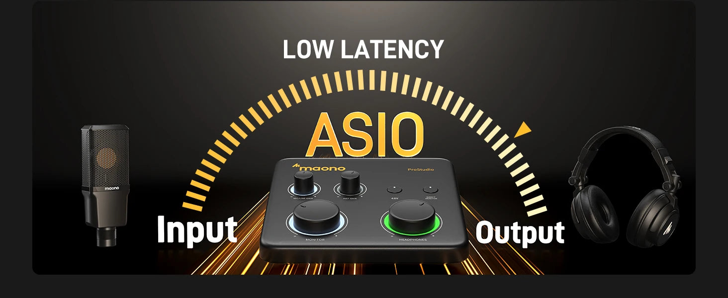 USB Audio Interface for PC,XLR Input 24-bit/192kHz Routing Software LOOPBACK ASIO for Recording Music,Guitar,DAW PS22 Lite
