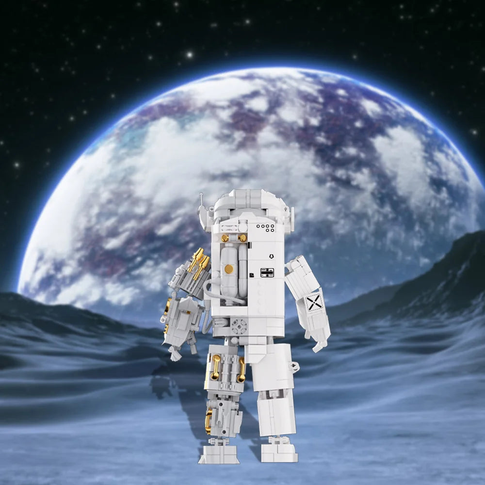 Space Astronauts Building Blocks Spaceman Exploring Robot Adventure Model Action Figure Bricks Educational Assembly Toy Gift