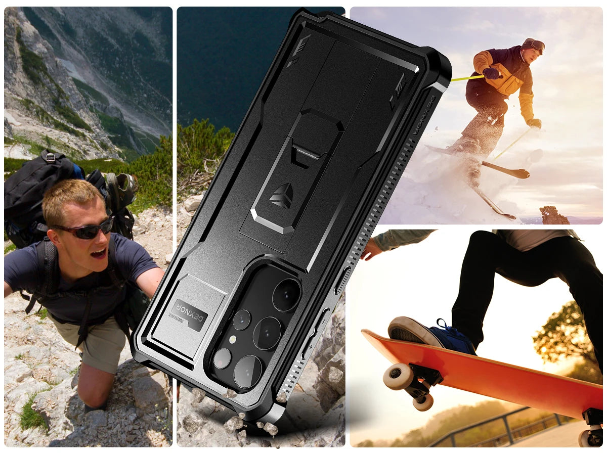 Full Body Heavy Duty Military Grade Protection Built-in Screen Protector and Kickstand for Samsung Galaxy S23 Ultra Case6.8 inch